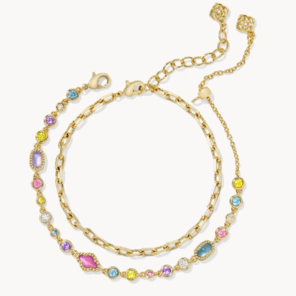 Kendra Scott Jewelry - Kendra Scott Mini Elisa and Abbie Gold Set of 2 Bracelets $115 MSRP NWT
